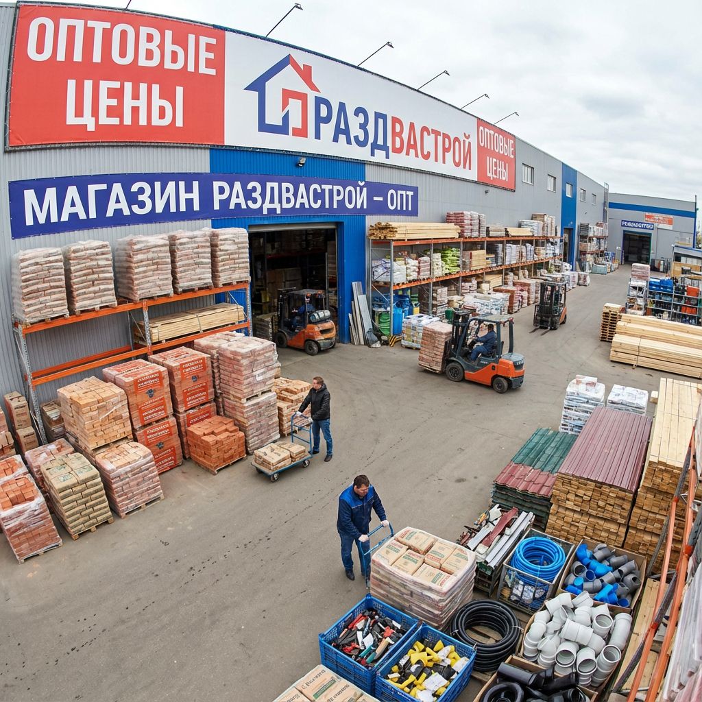Строительные материалы для ремонта по оптовым ценам в магазине РазДваСтрой