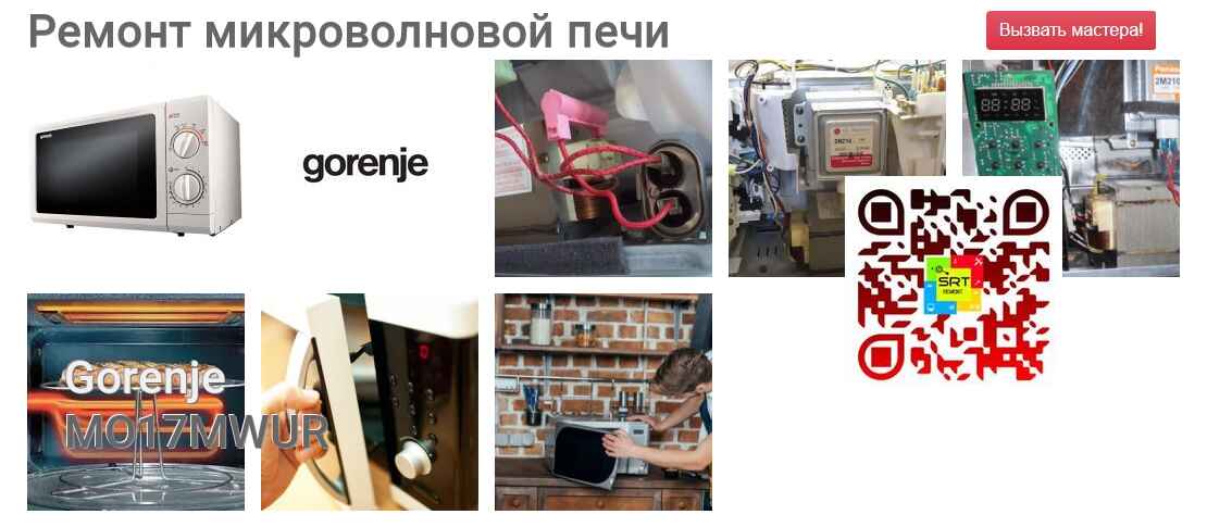 Ремонт и диагностика микроволновой печи Gorenje MO17MWUR MO17MWUR